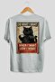 For the Sake of Cats 113 Cat Printed White Oversize T-Shirt 100% Cotton Unisex Cat Lover Premium Design