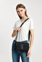 Daily Use Small Size Waterproof Crinkle Fabric Women's Phone and Messenger Bag Ice Gray - 5