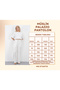 Muslin Palazzo Trousers Women's Summer Loose Wide Leg Casual Comfortable Elastic Waist Pocketed Daily Stylish Trousers - 5