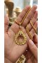 Milky Way Cut Drop Stone Gold Color Plated Necklace - 3