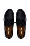 Men's Genuine Leather Black Casual Shoes - 5