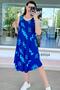 Crew Neck Zero Sleeve Viscose Dress 6Y014