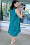 Crew Neck Zero Sleeve Viscose Dress 6Y014 - 2