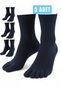 Men's 3-Piece Bamboo Mushroom Socks Finger Socks Size 36-44