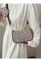 Luxury Style Cool Summer Vacation Geometric Pattern Zipper Portable Hobo Bag with Money Pouch for Teenage Girls College Students - 4