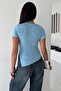Wine Touch Bodycon Casual T-Shirt - 7