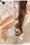 Cherry Bow Heart Phone Charm Phone Strap Y2K Coquette Bag Charm Red - 4