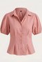 Waist-Slit Balloon Sleeve Detailed Woven Blouse Ss26Bz0175 - 3