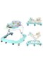 (gg115)Music and Light Baby Walker Foldable Height Adjustable Baby Walker with Wheels Infant Walker Anti-Fall Baby Walker for 6-18 Months Boys and Girls - 7