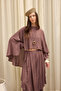 Marina Skirt Detailed Brown Trouser Suit - 6