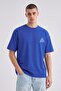 Stronger Oversize Fit Men's T-Shirt - Electric Blue - C101 - 2