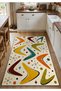 Sdtamor Retro Theme Patterned Modern Woven Base Decorative Carpet Sdtamor54 - 3