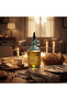 Tinted Blue Glass Oil Bottle – 1 Litre | Elegant Etched Design with Pourer Spout - 3
