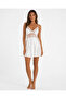 Women's White Satin Lace Nightgown and Robe Set with Thin Straps, 2-Piece Dowry Set - 2