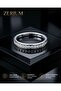 Women's Full Round Zircon Stone Steel Wedding Ring Size 14 - 6