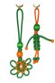 Papatya and Her Friend |   2-Piece Paracord Bag and Luggage Charm Set |   Handmade Accessory - 2