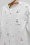 100% Cotton Family Socks Overalls Unisex Ecru - 2