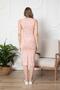 Women's Patterned Slit Bodycon Combed Cotton/Viscose Casual Dress - 7