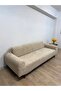 Plush Elastic Sofa Cover 3-Seater Washable Stretchable Armchair Slipcover - 2