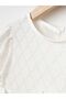 Girls' Evening Dress with Lace and Tulle Ribbon - 3
