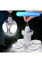 Solar Emergency Charging Lamp - Portable USB Rechargeable & Solar Powered LED Camping Light, Foldable Multi-Panel Lantern with 5 Lighting Modes, Hanging Hook for Outdoor, Home & Emergency Use - 7