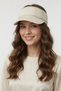 Knitwear Bandana Hat Elegant Accessory Gift |   Beige Women's Zigzag Glittery Flexible Band Model - 5