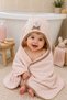 Baby Girl Pink Luxury Premium Lace Bathrobe Towel Set 100% Cotton Newborn Gift Set Stl7206 - 2