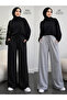 Double Black and Gray Sweatpants - Loose Fit That Provides Effortless Elegance at Home and Outside