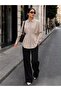 Pleated waist fitted shirt