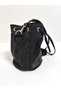 Black No:5 Printed Denim Design Checkered Lined Bag Model Shoulder Bag - 7