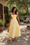 Women's Strappy Waist-Seating Festive Long Stylish Dress - 4