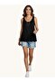 Women's Round Neck Thick Strap Bell Cut Athlete T-Shirt