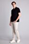 100% Cotton Regular Fit Pique Short Sleeve Polo Black T-Shirt H4725Ax26Sm - 2