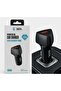 Powerful Car Charger, Dual Port USB-A and USB-C, 38W Fast Charging, QC 3.0, Carbon Fibre Texture, Black, SOL-CC021 - 3