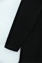 Floral Embroidery Detailed Crew Neck Combed Cotton Tunic - Black - 3
