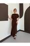 Women's Dress Asymmetrical Cut One Shoulder Draped Midi Length Dress - 7