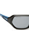 Polarized Sunglasses Blue Frame Smoke Mirror Lens 61mm - P322BK3PV - 4