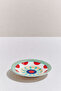 Red Sunflower Porcelain Tea Plate - 2