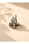 Gothic Rabbit Head Ring with Red Stone Detail Unisex Alternative Style Ring - 2
