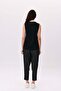 Zippered stone pocketed tensel striped tank top - 6