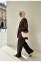Pike Modal Oversize Trouser Suit-Mink - 5