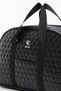 Galb Black Tr2 Cabin Size Quilted Faux Leather Travel Bag Sports Bag - 6