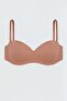 Lotus laser seamless unpadded bra - 2819 - bronze brown