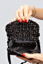 Women's Genuine Leather Flap Mini Shoulder Bag with Card Holder and Keychain Compartment, Small Size - 7