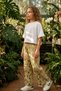 Lumy Combed Cotton Girls' Wide-Leg Summer Trousers - 4