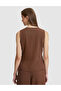 Brown Slim Fit Vest 50320344-Vr029 - 5
