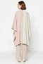 Women's Plus Size Color Block Kimono Pants Set Wide Leg Cuffed Crew Neck Long Sleeve with Belted Waist - 5