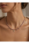 Ametist Natural Stone Necklace with Stainless Steel Detail - 2