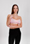 Women's Strap Padded Bra 3-Pack Cotton Flexible Comfortable Bralette Sports Bra - 3