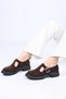 Laceless Belt Buckle Thermo Sole Genuine Leather Casual 345-4223 Women's Shoes - 3